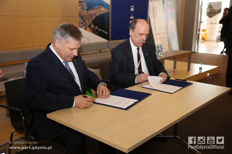 Port Gdynia i Polskie Koleje Państwowe podpisały list intencyjny w sprawie współpracy przy rozwoju terminali