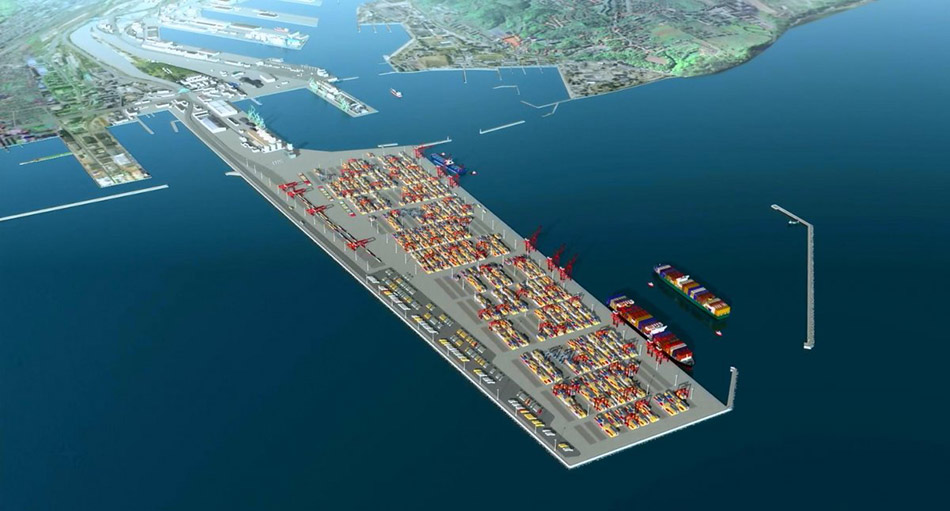 wizualizacja portu zewnetrznego w Gdyni