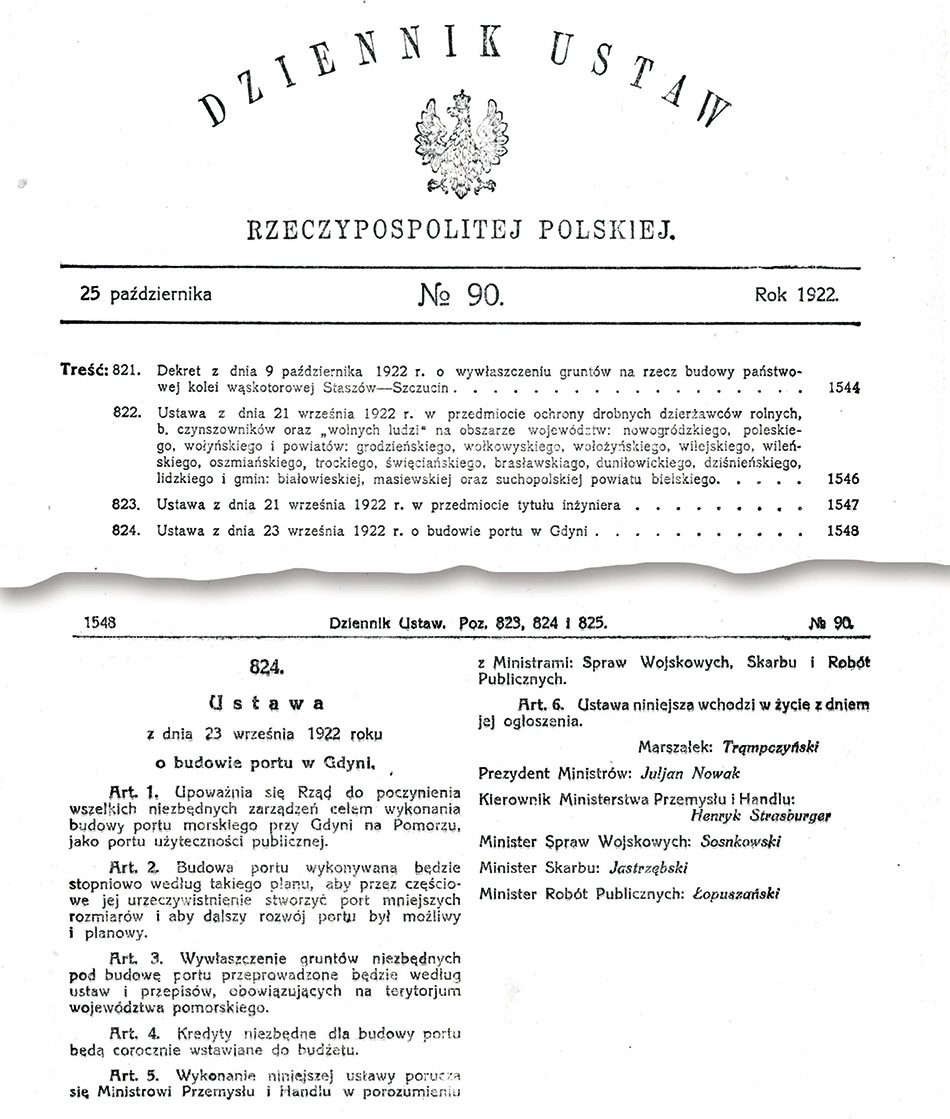 Dziennik Ustaw Rzeczypospolitej Polskiej no 90 25 października 1922 roku
