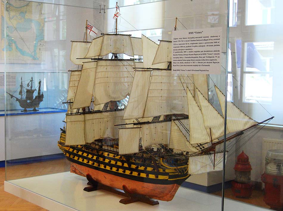 model HMS Victory muzeum Swinoujscie