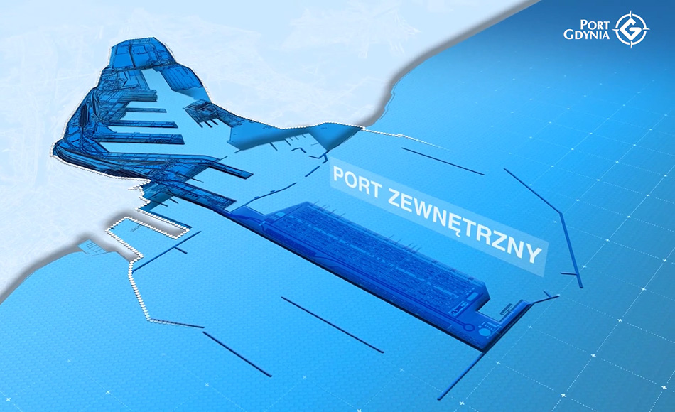 Port Zewnętrzny w Gdyni wizualizacja grafika 01