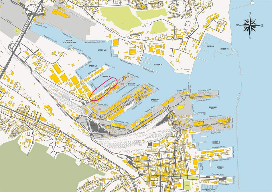 Port Gdynia mapka