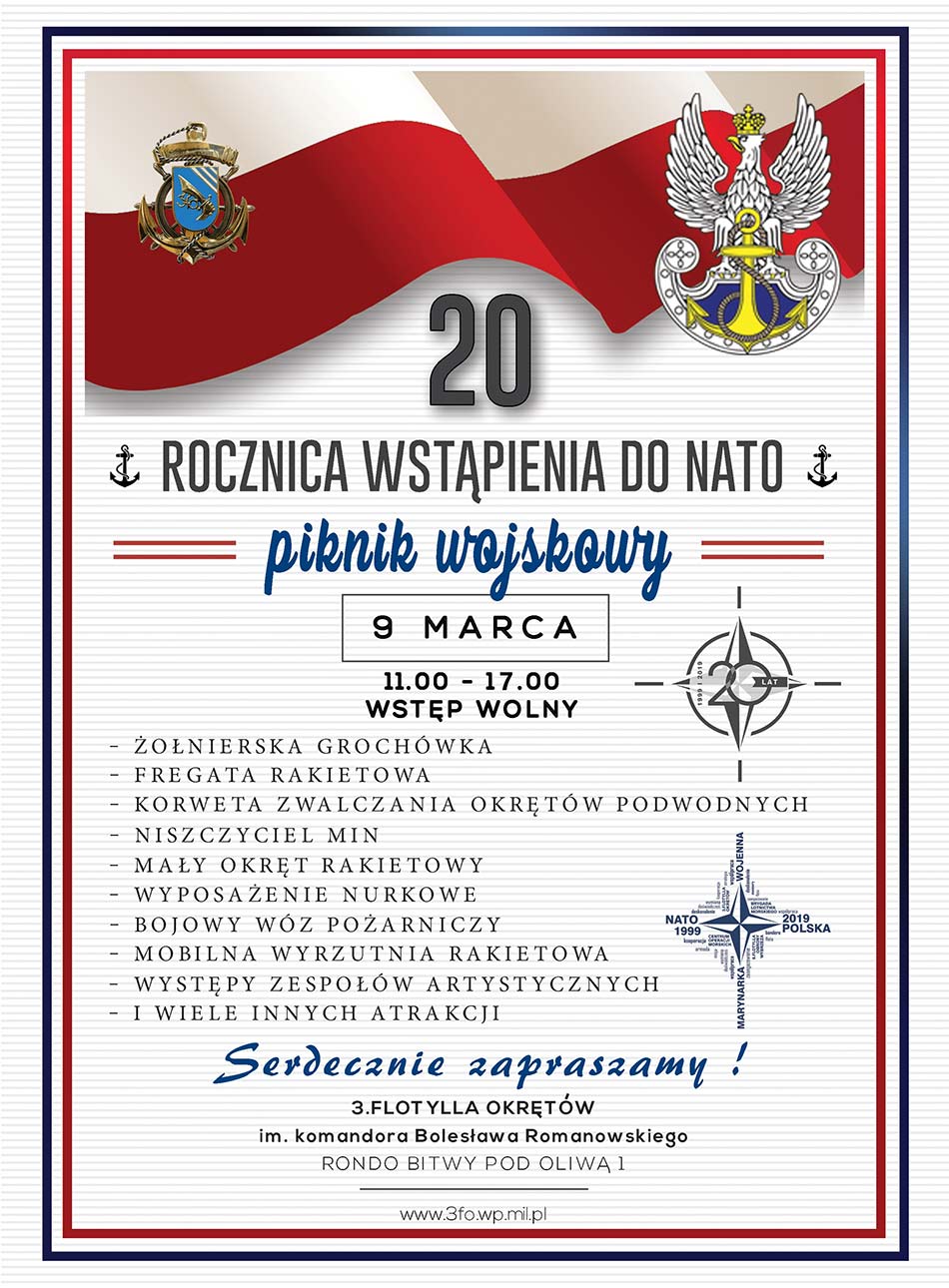 Plakat 20 lat w NATO