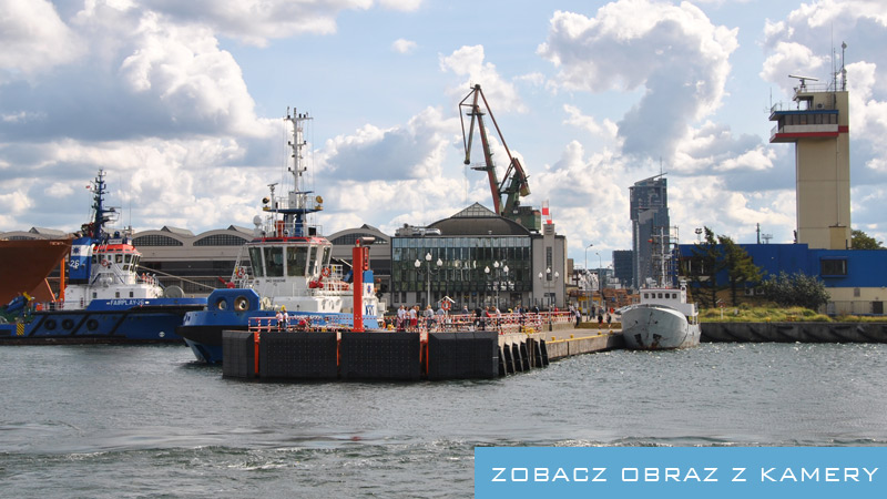 Kamera ostroga pilotowa wejscie do Portu w Gdyni