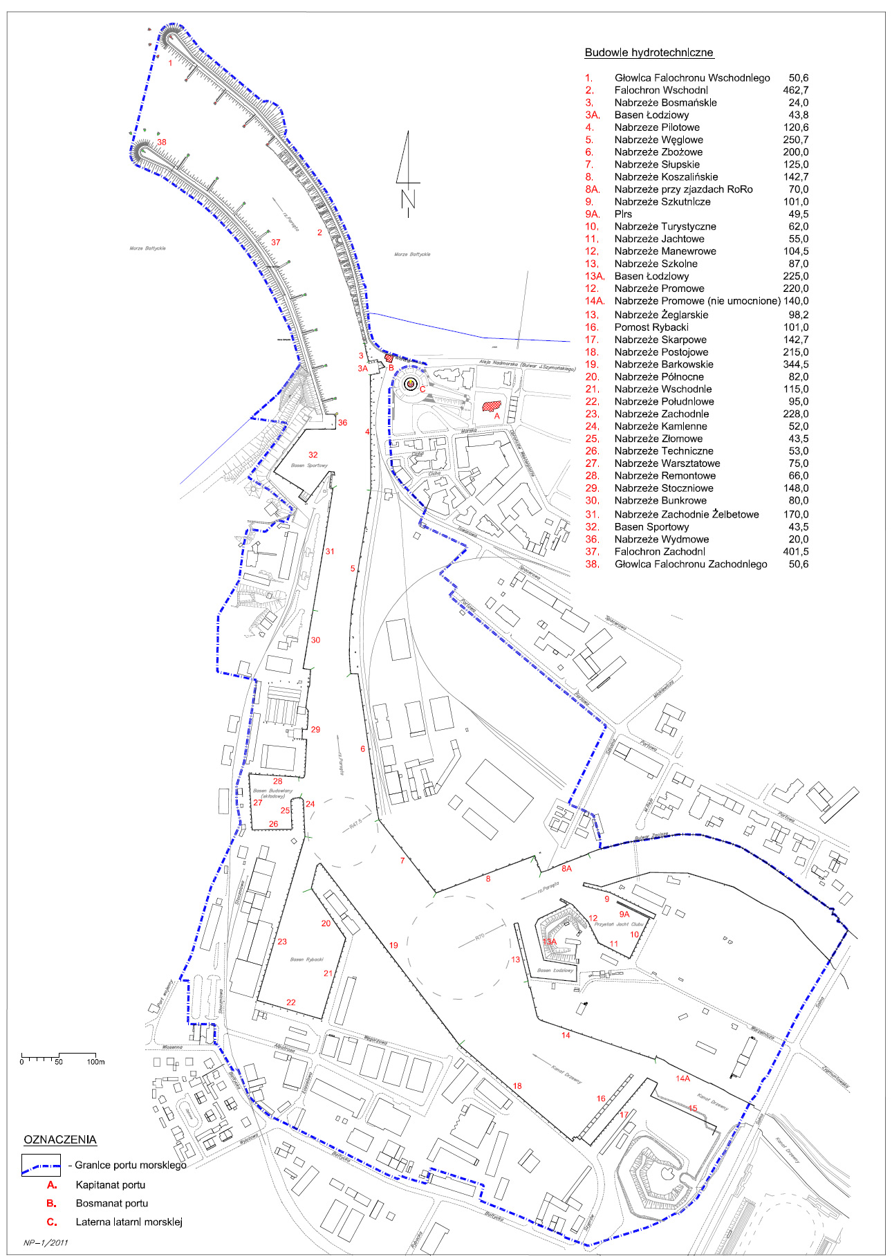 mapa portu kolobrzeg